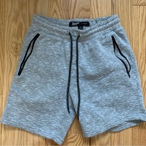 Brooklyn Cloth Light Gray Fleece 7 Inch Inseam Shorts